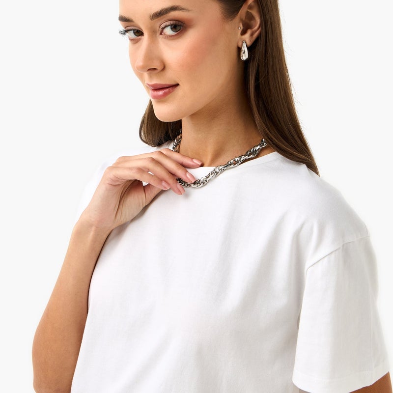 تواكستريمز تيشيرت بتفاصيل كروشيه - Image 1